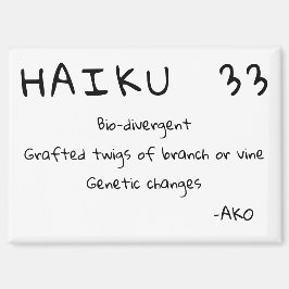 HAIKU 33 MAGNET