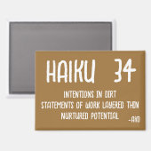 HAIKU 34 MAGNET (Vorderseite/Rückseite)