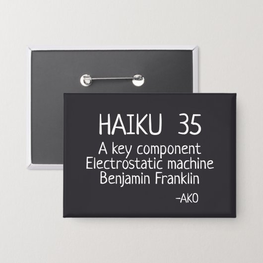 HAIKU 35 BUTTON (Vorderseite/Rückseite)