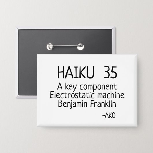 HAIKU 35 BUTTON (Vorderseite/Rückseite)