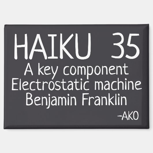HAIKU 35 MAGNET (Vorderseite)