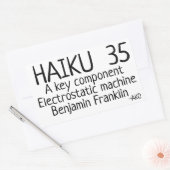HAIKU 35 RECHTECKIGER AUFKLEBER (Umschlag)