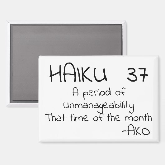 HAIKU 37 MAGNET (Vorderseite/Rückseite)