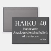 HAIKU 40 MAGNET (Vorderseite/Rückseite)