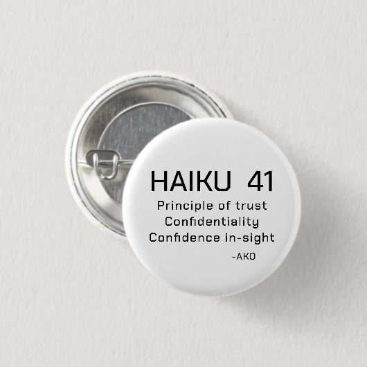 HAIKU 41 BUTTON (Vorne & Hinten)