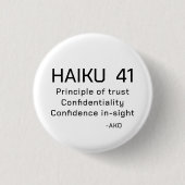 HAIKU 41 BUTTON (Vorderseite)