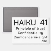 HAIKU 41 MAGNET (Vorderseite/Rückseite)