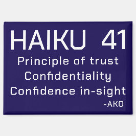 HAIKU 41 MAGNET