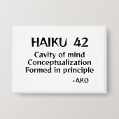 HAIKU 42 BUTTON (Vorderseite)
