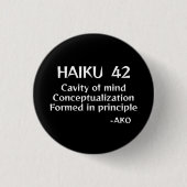 HAIKU 42 BUTTON (Vorderseite)