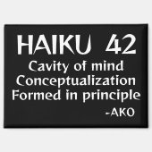 HAIKU 42 MAGNET (Vorderseite)