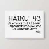 HAIKU 43 BUTTON (Vorderseite)