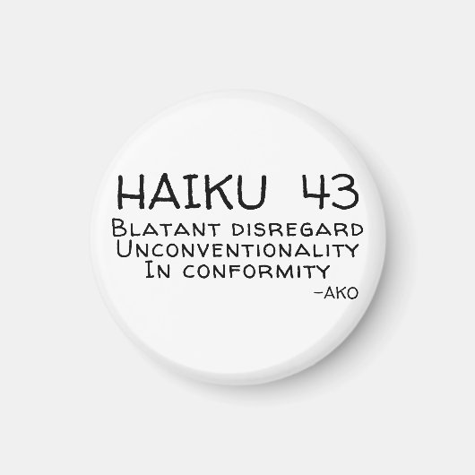 HAIKU 43 MAGNET (Vorne)