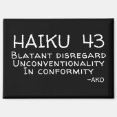 HAIKU 43 MAGNET (Vorderseite)