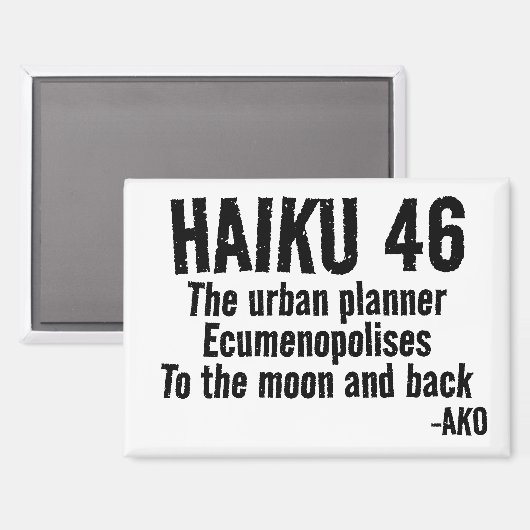 HAIKU 46 MAGNET (Vorderseite/Rückseite)