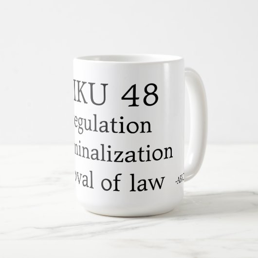 HAIKU 48 KAFFEETASSE (VorderseiteRechts)