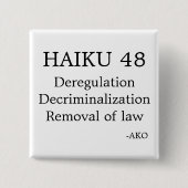 HAIKU 48 SQUARE BUTTON (Vorderseite)