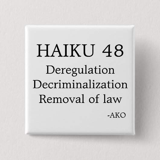 HAIKU 48 SQUARE BUTTON (Vorderseite)