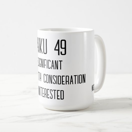 HAIKU 49 KAFFEETASSE (VorderseiteRechts)