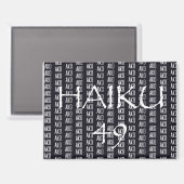 HAIKU 49 MAGNET (Vorderseite/Rückseite)