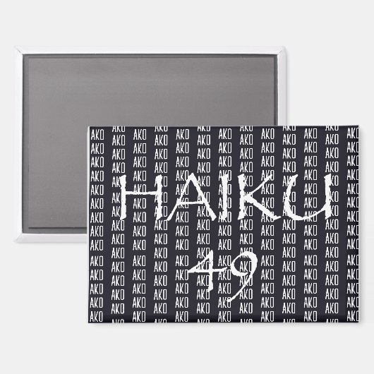 HAIKU 49 MAGNET (Vorderseite/Rückseite)