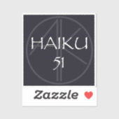 HAIKU 51 STICKER (Blatt)