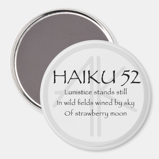 HAIKU 52 MAGNET (Vorderseite/Rückseite)