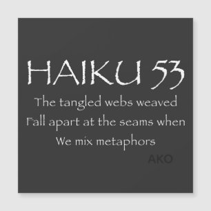 HAIKU 53 MAGNETKARTE