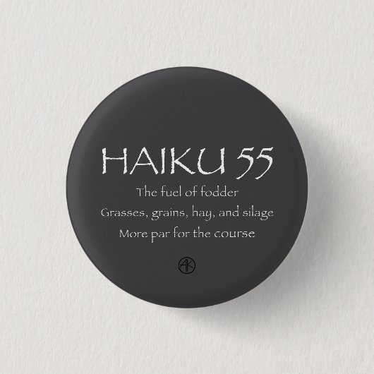 HAIKU 55 BUTTON (Vorderseite)