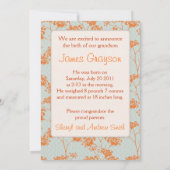 Haiku Baby Announccard Ankündigung (Rückseite)