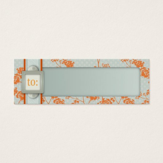 Haiku Baby Skinny-Geschenk-Tag (Vorderseite)