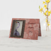 Haiku Cranes Karte (Gelbe Blume)