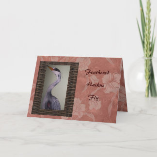 Haiku Cranes Karte