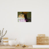 Haiku des Hamsters 1 Poster (Küche)