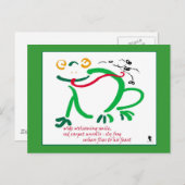 Haiku - Froschfest Postkarte (Vorne/Hinten)