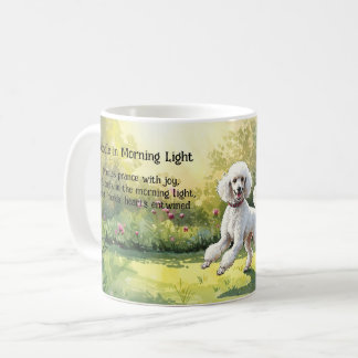 Haiku Gedicht - Poodle in Morgenlicht Tasse