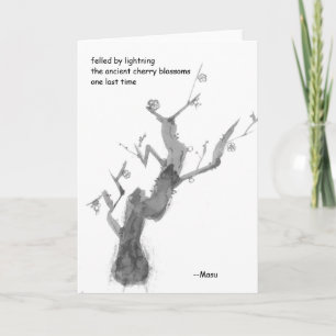 Haiku Greeting Card (condolences) Karte