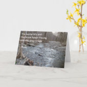 Haiku Greeting Card (encouragement) Karte (Gelbe Blume)