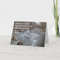 Haiku Greeting Card (encouragement)