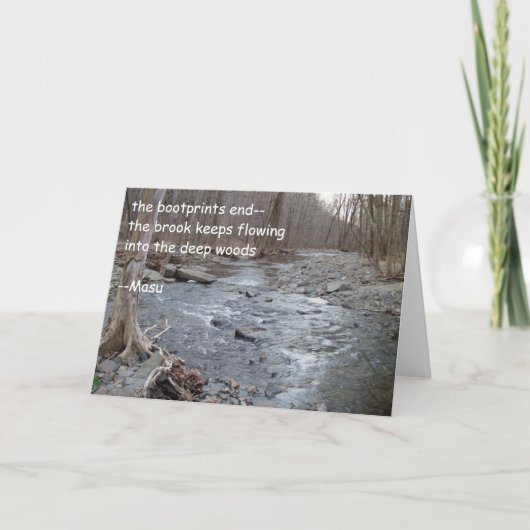 Haiku Greeting Card (encouragement) Karte (Vorderseite)