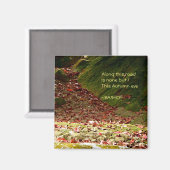 Haiku-Herbst Eve/ Magnet (Vorderseite/Rückseite)