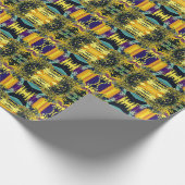 Haiku Japanisches Gedicht Farbiges Muster Geschenkpapier (Ecke)