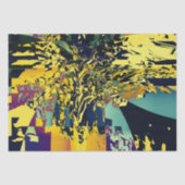 Haiku Japanisches Gedicht Farbiges Muster Seidenpapier (Vorderseite)