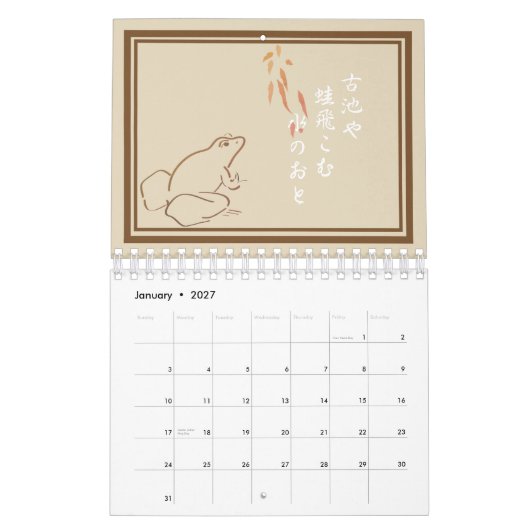 Haiku Kalender (Jan 2027)