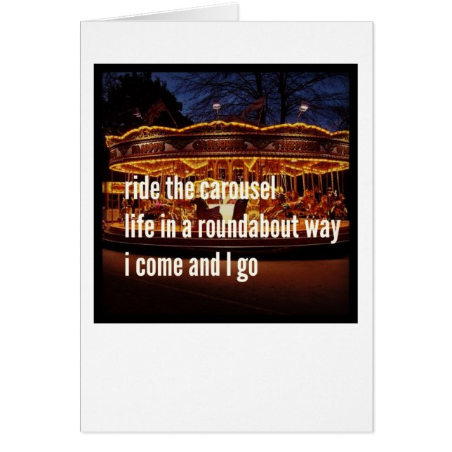 Haiku-Karten - I verließ Sie allein (Vorne)