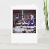 Haiku Karten - Meine Mutter hat mir beigebracht (Vorderseite)