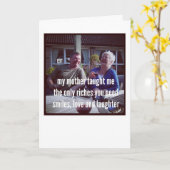 Haiku Karten - Meine Mutter hat mir beigebracht (Gelbe Blume)