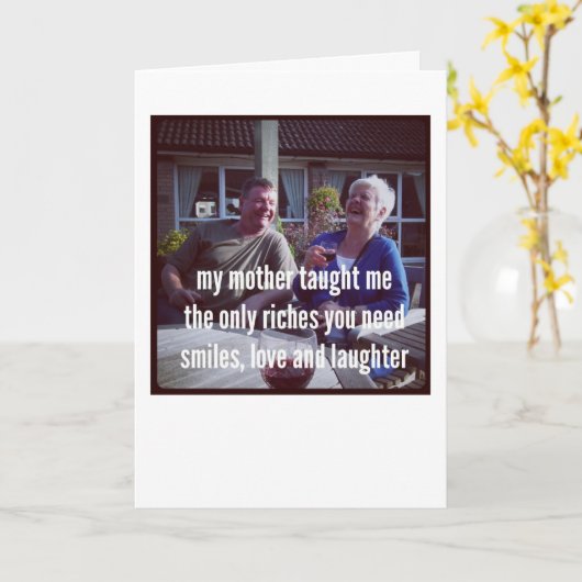 Haiku Karten - Meine Mutter hat mir beigebracht (Gelbe Blume)