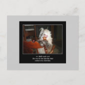 Haiku Katze 15 Postkarte (Vorderseite)