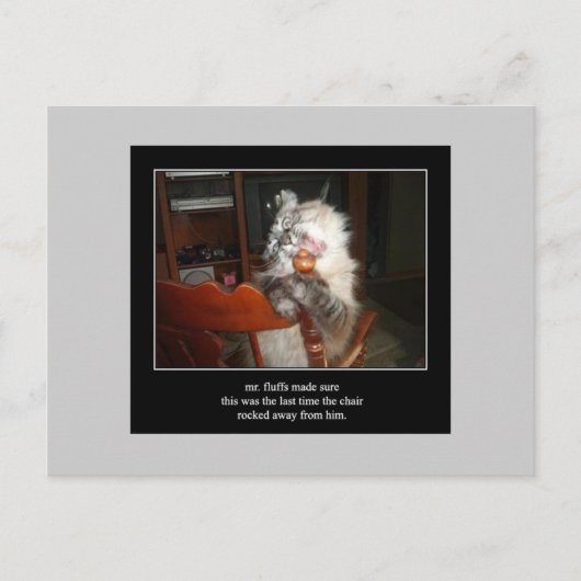 Haiku Katze 15 Postkarte (Vorderseite)